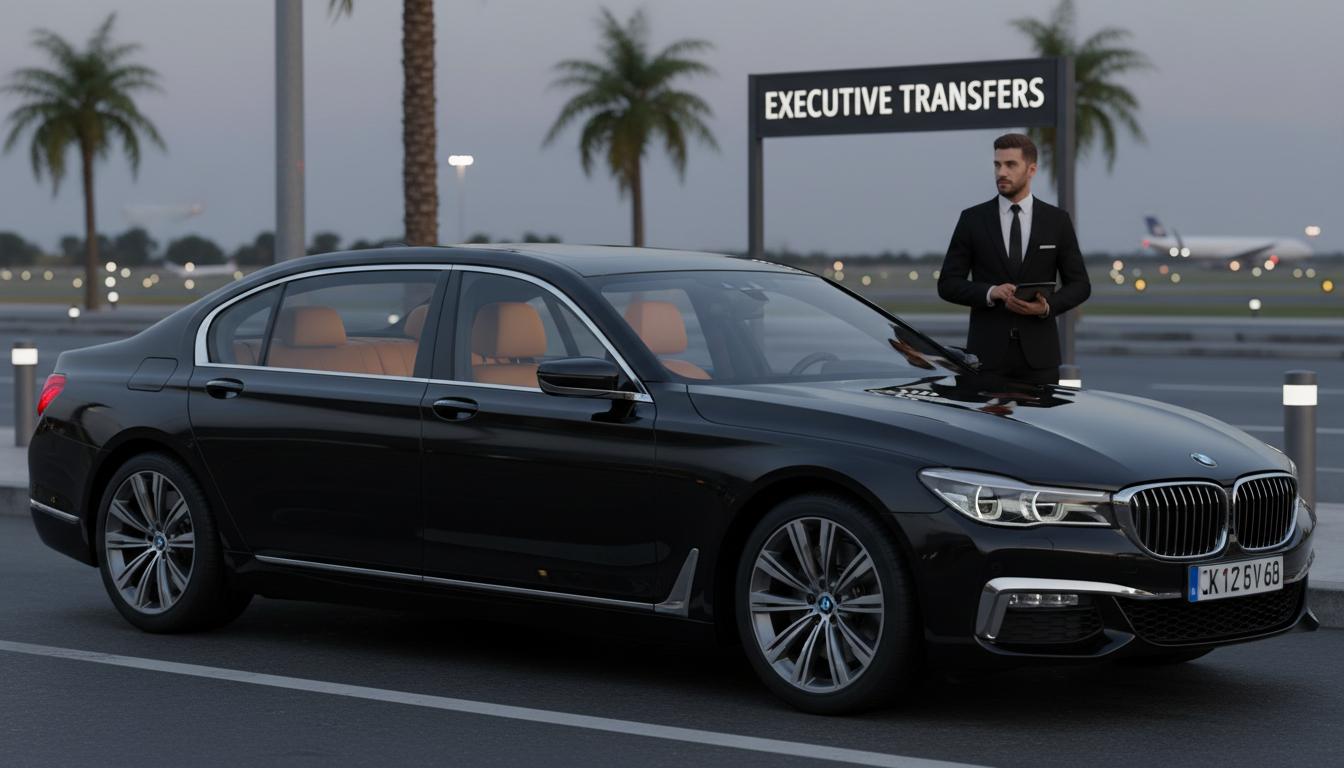 BMW 7 Series executive sedan for airport transfer