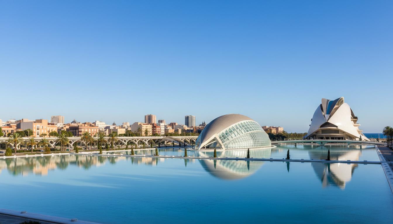Valencia cityscape with City of Arts and Sciences